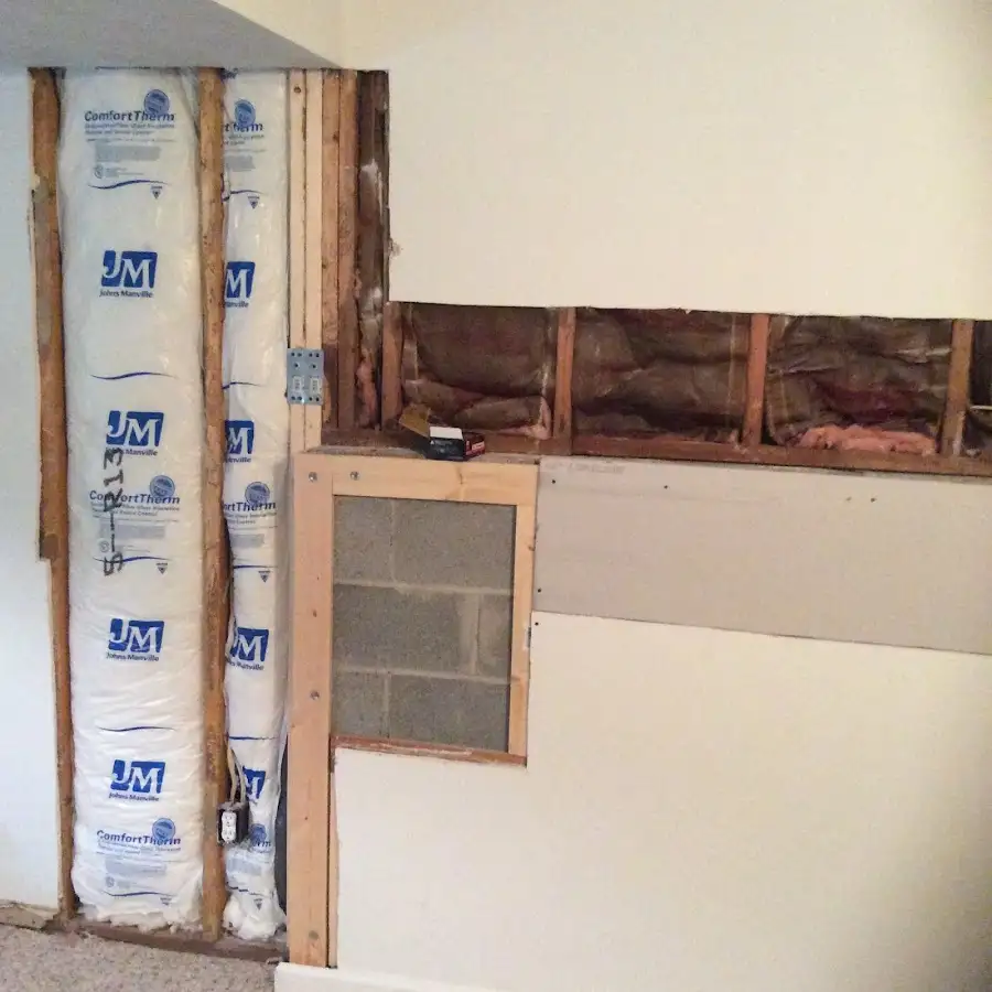 Wall insulation replacement during Odor Removal & Deodorization in Suamico